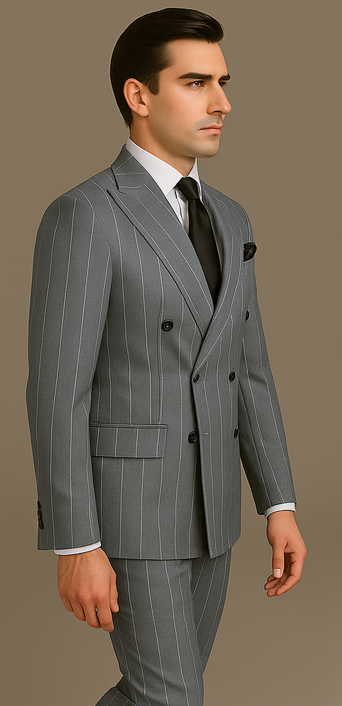 Rossi Man Milano RM1726 – Men's Modern Fit 3-Piece Suit | Stylish Formal