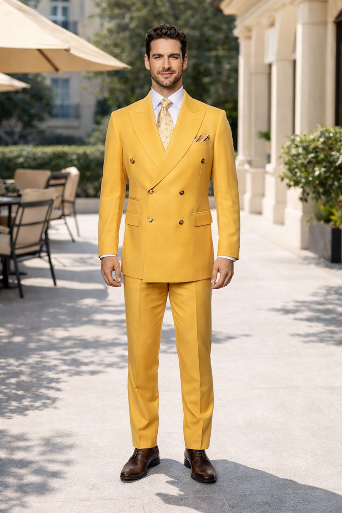 Rossi Man Milano RM1772 Men’s Tailored 3-Piece Suit – Formalwear Set