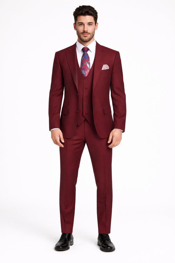 Rossi Man RM1174 – Modern Slim Fit Sydney II 3 Piece Suit