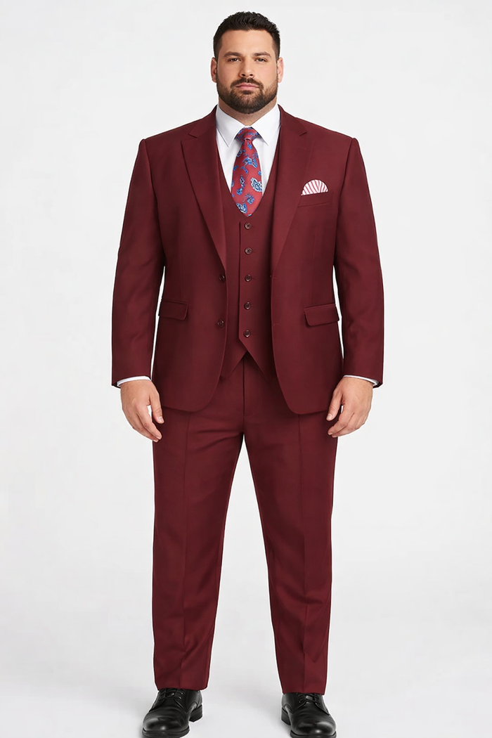 Rossi Man RM1174 – Modern Slim Fit Sydney II 3-Piece Suit for Men - Elegant Tailored Formalwear
