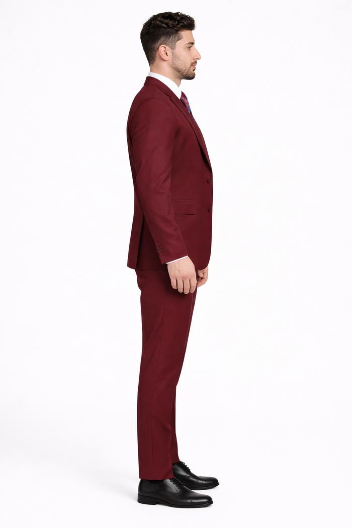 Rossi Man RM1174 – Modern Slim Fit Sydney II 3-Piece Suit for Men - Elegant Tailored Formalwear