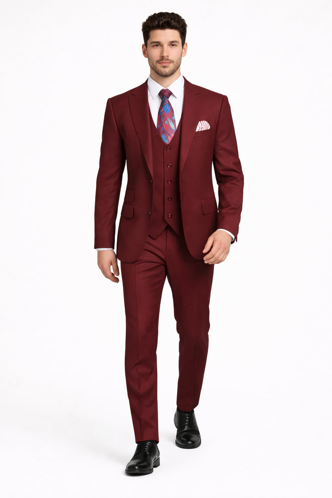 Rossi Man RM1174 – Modern Slim Fit Sydney II 3 Piece Suit