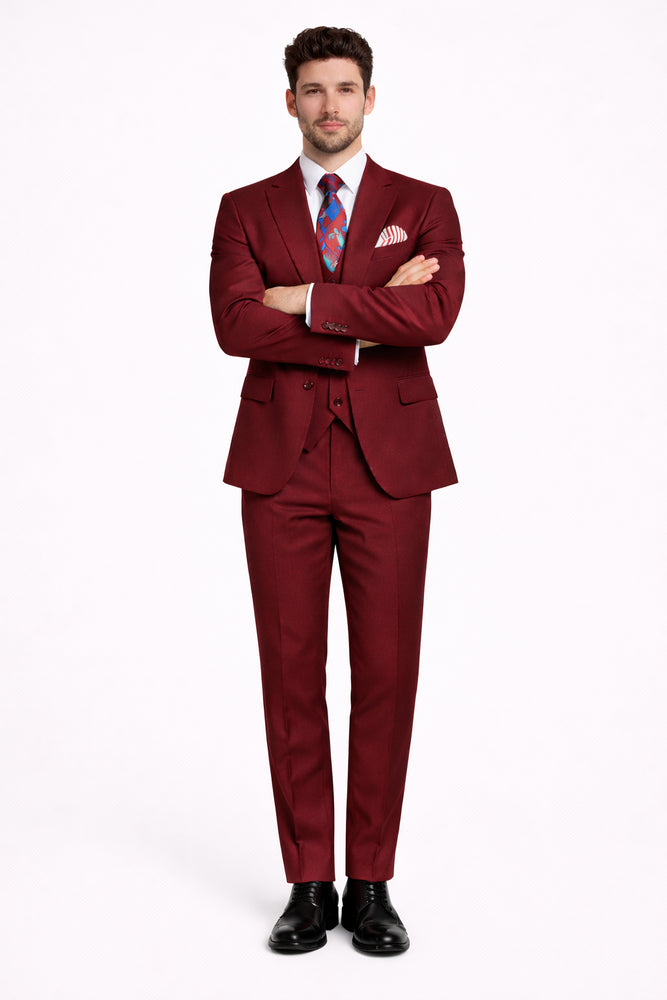 Rossi Man RM1174 – Modern Slim Fit Sydney II 3 Piece Suit