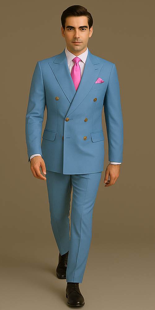 Rossi Man RM1771 – Sophisticated Milano Slim Fit Suit for Men | Premium Formal