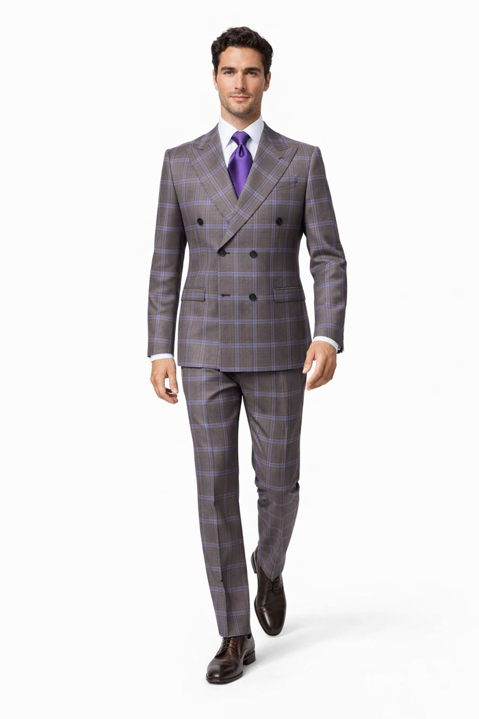 Rossi Man RM1846 Men’s Classic Navy 2-Piece Suit – Elegant Tailored Fit Formal & Business Wear from the Milano Collection
