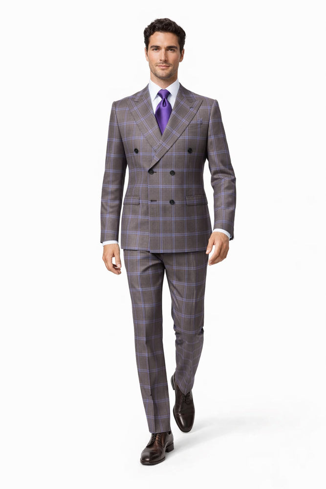 Rossi Man RM1846 Men’s Classic Navy 2-Piece Suit – Elegant Tailored Fit Formal & Business Wear from the Milano Collection