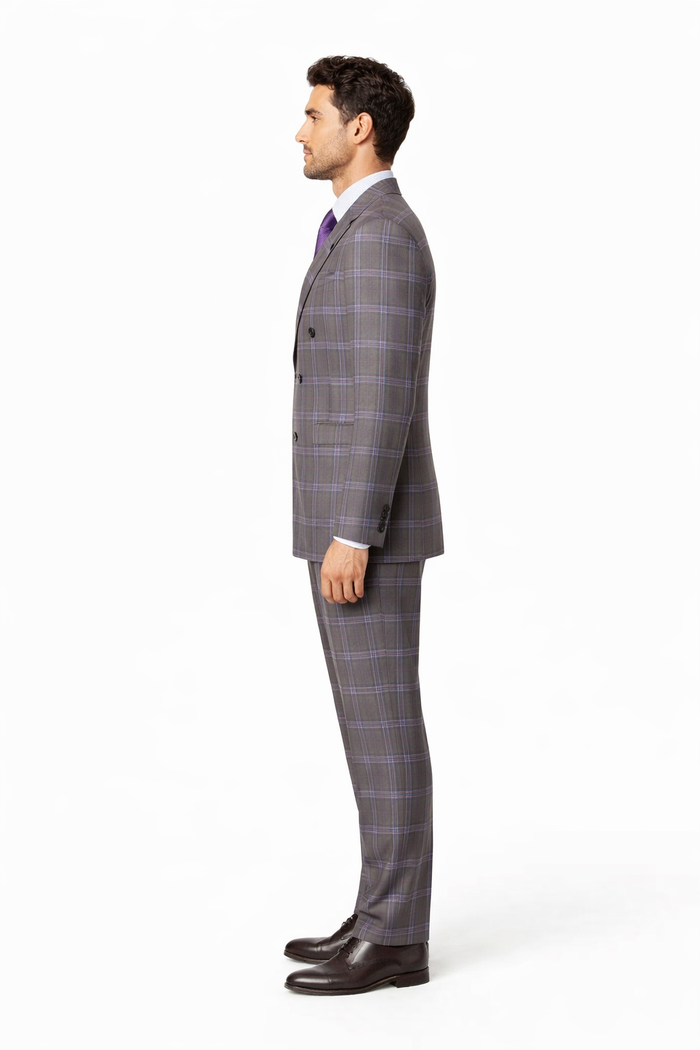 Rossi Man RM1846 Men’s Classic Navy 2-Piece Suit – Elegant Tailored Fit Formal & Business Wear from the Milano Collection