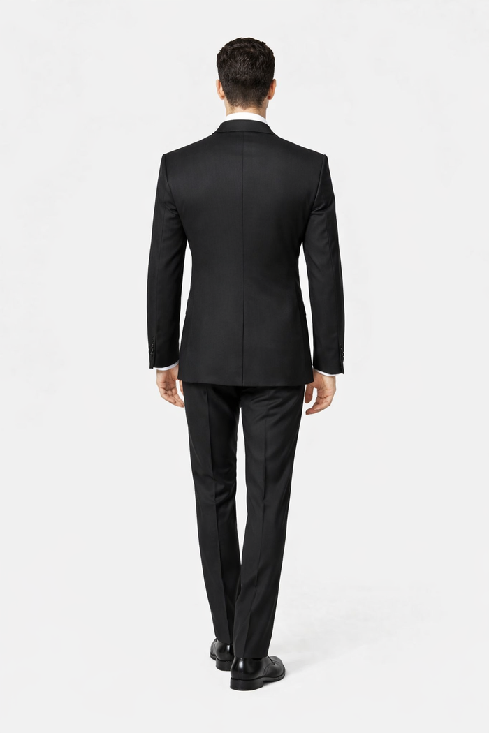 Rossi Man RM2301 – Sam Collection Men’s Slim Fit Formal Suit in Black
