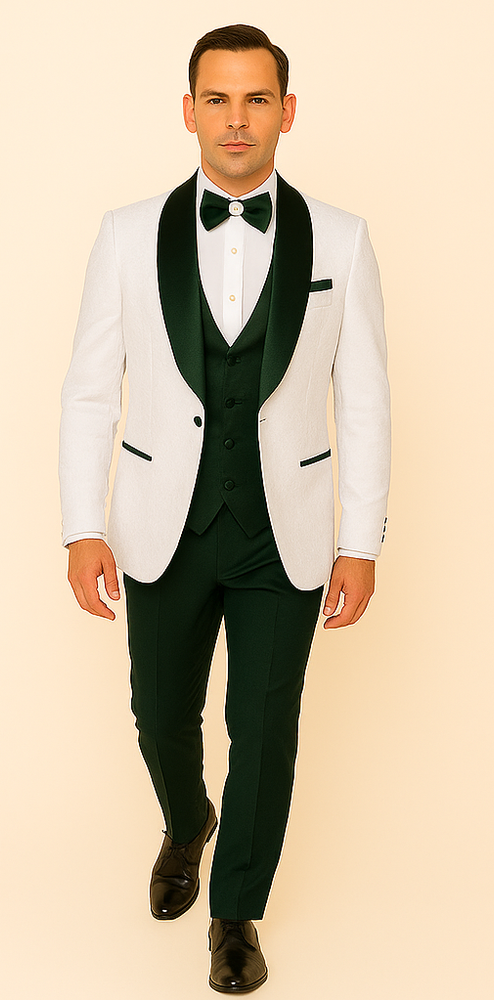 Rossi Man RM1482 – Men's 3-Piece Tuxedo from the Smoking S Collection