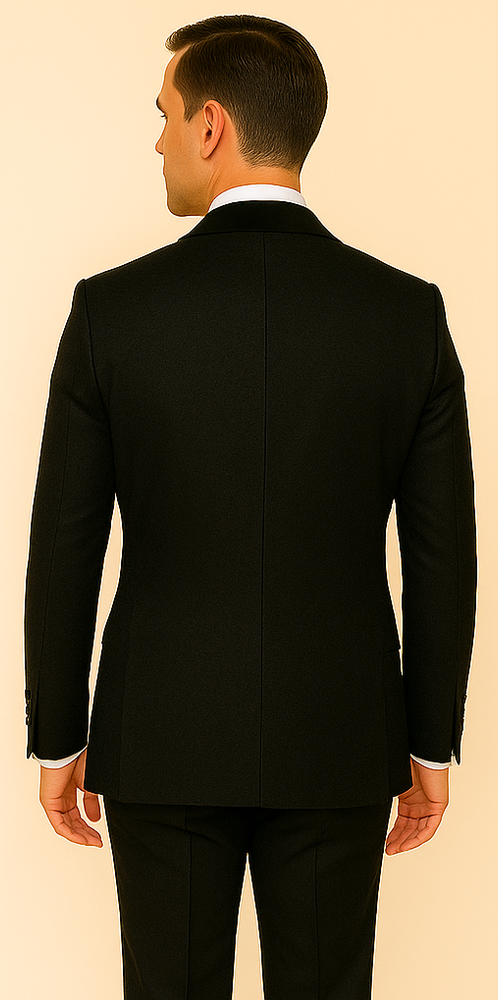 Rossi Man RM1446 – Classic 3-Piece Smoking Style Tuxedo Suit for Men