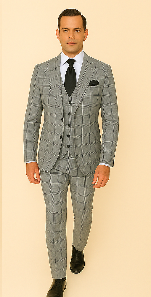 Rossi Man Tom RM1855 – Elegant Men's Tailored Suit for Formal Occasions