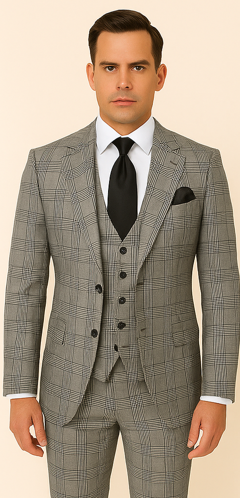 Rossi Man Tom RM1855 – Elegant Men's Tailored Suit for Formal Occasions