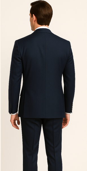 Rossiman Men's Blue Slim Fit Suit – Modern Tailored Formalwear