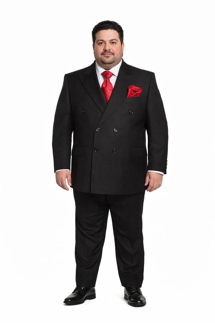 Rossiman Men’s Formal Black Slim Fit Suit | 3-Piece with Stylish Vest & Trousers – Italian Tailored Elegance