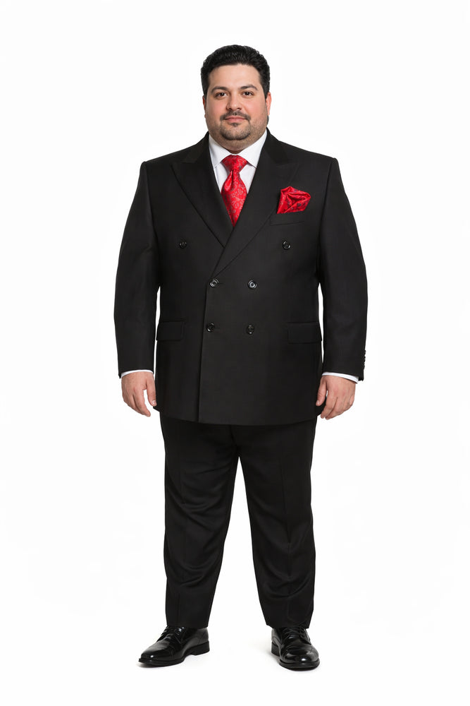 Rossiman Men’s Formal Black Slim Fit Suit | 3-Piece with Stylish Vest & Trousers – Italian Tailored Elegance