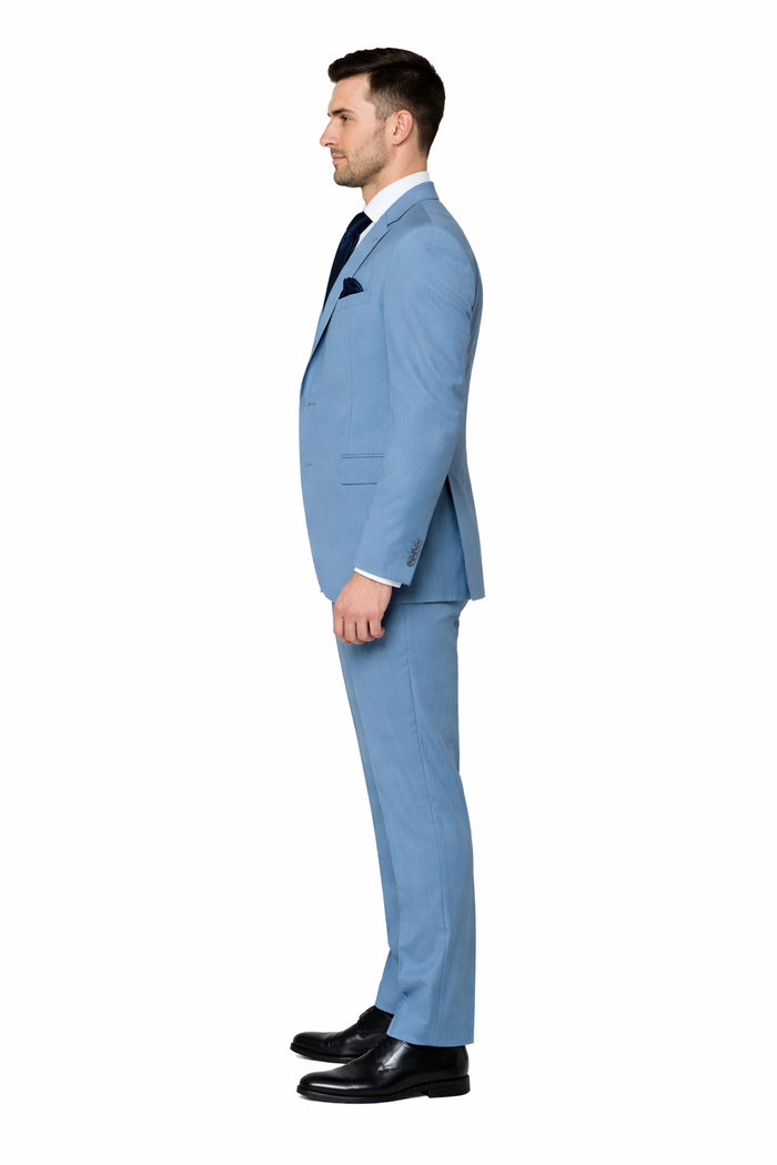 Rossiman Sky Regent Blue 3-Piece Prestige Suit