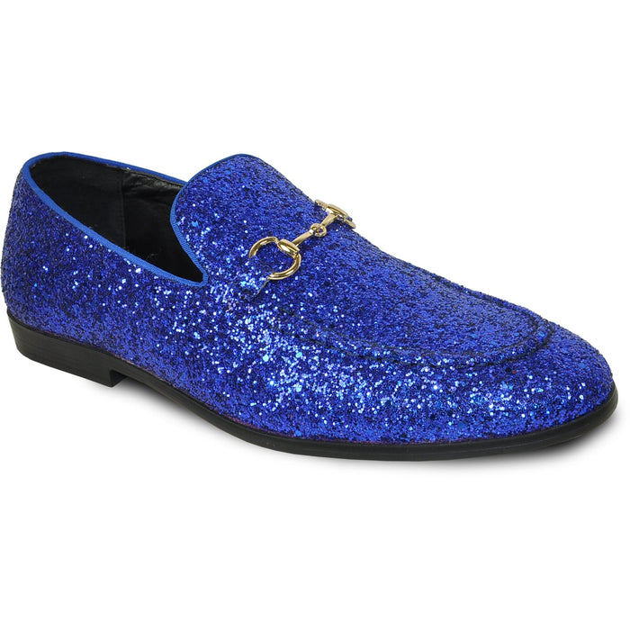 Cheap Discounted Priced - Royal Blue Glitter Sequin Men's Prom 2026 Tuxedo Loafer - Modern Style