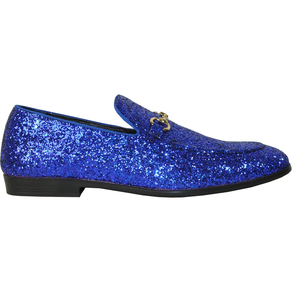 Cheap Discounted Priced - Royal Blue Glitter Sequin Men's Prom 2025 Tuxedo Loafer - Modern Style