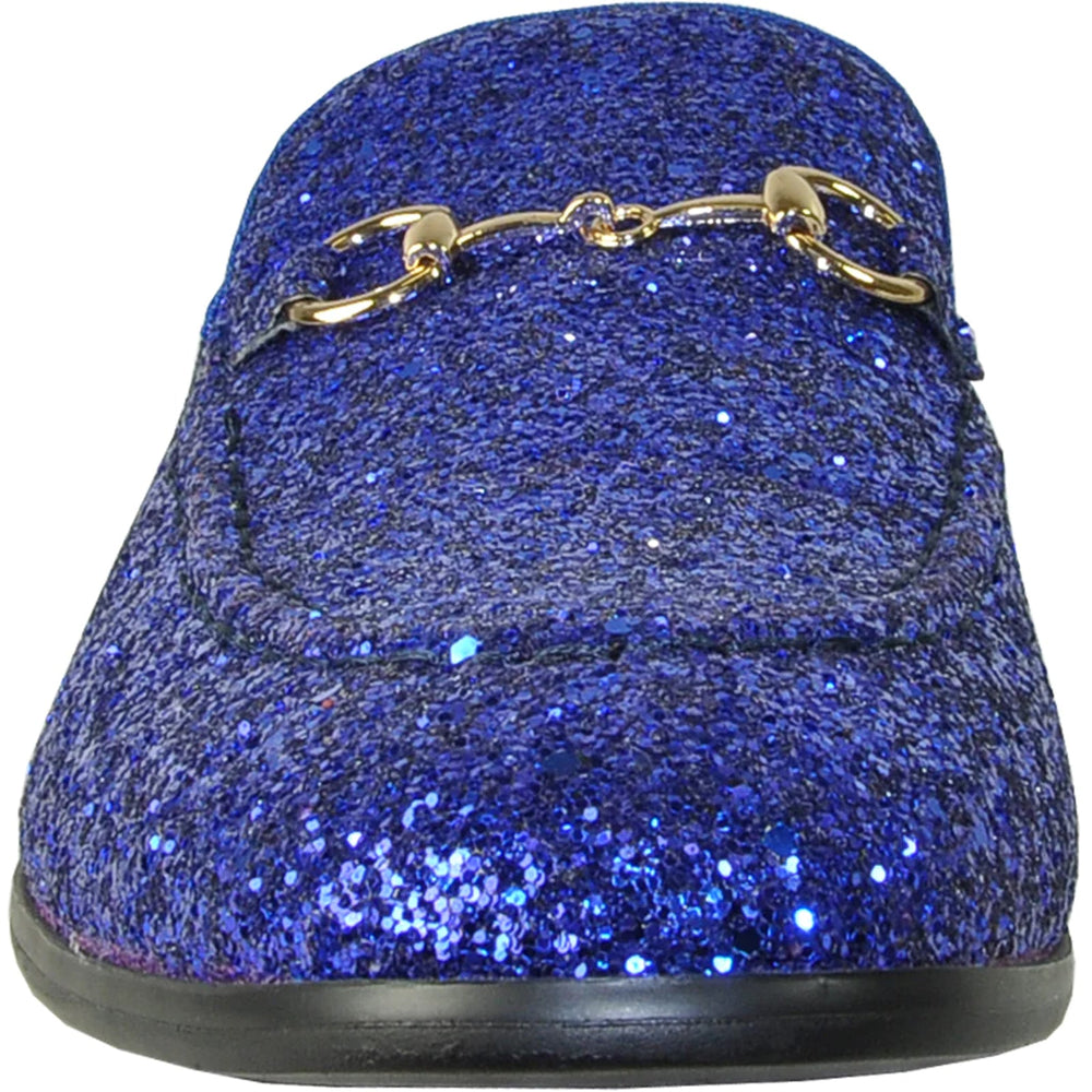 Cheap Discounted Priced - Royal Blue Glitter Sequin Men's Prom 2025 Tuxedo Loafer - Modern Style