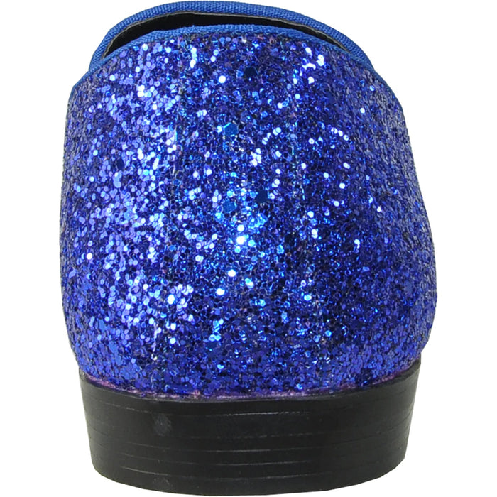 Cheap Discounted Priced - Royal Blue Glitter Sequin Men's Prom 2026 Tuxedo Loafer - Modern Style