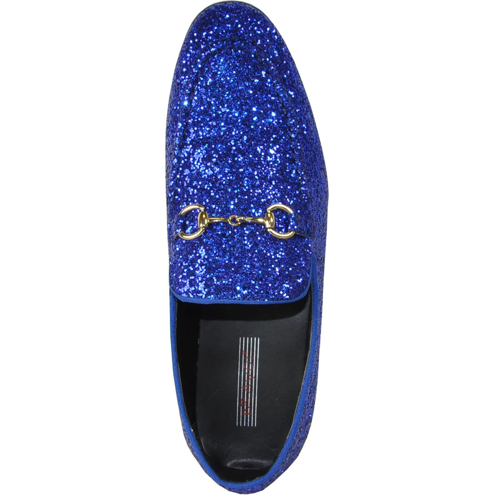 Cheap Discounted Priced - Royal Blue Glitter Sequin Men's Prom 2025 Tuxedo Loafer - Modern Style