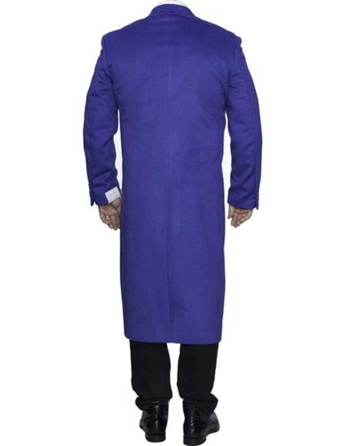 Royal Blue Wool Coat | Full Length Winter Dress Coat | Ankle Length Overcoat