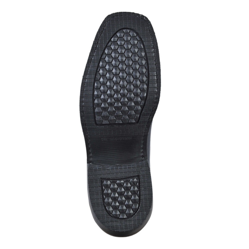 Men's black biker boot
