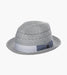 ASHER FEDORA Paper Braided Pinch Front Hat