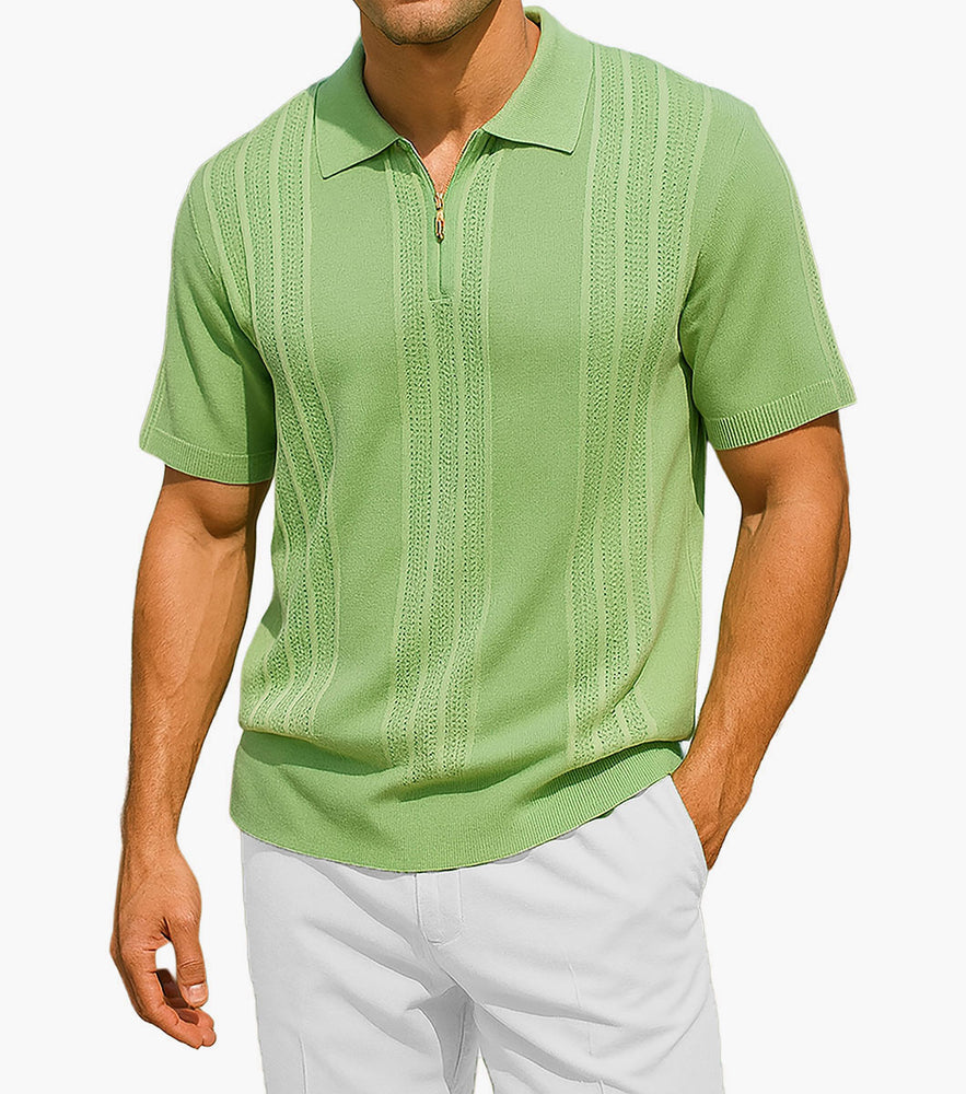 LOGAN Quarter Zip Polo Shirt
