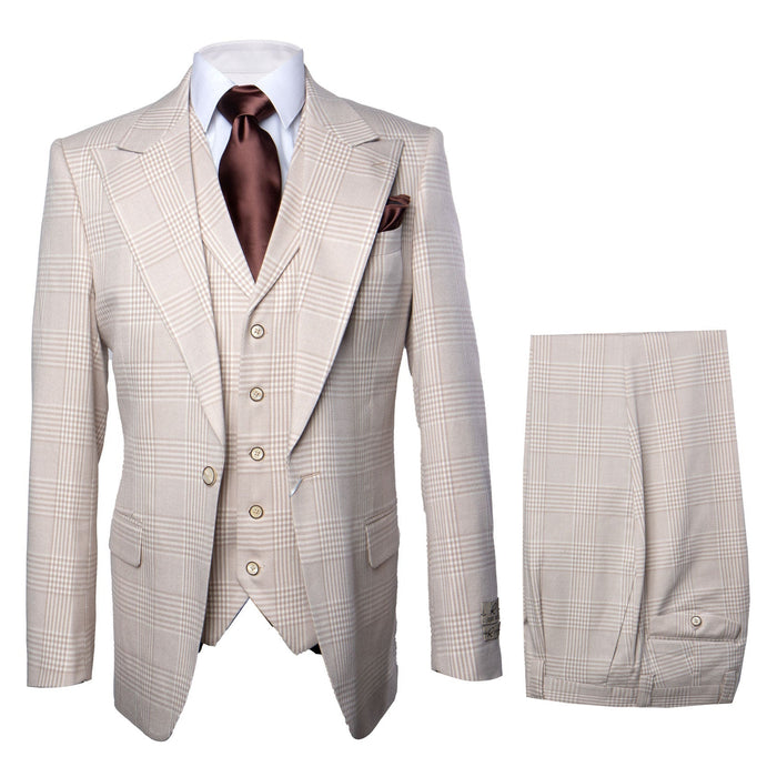 Rossi Man Sam RM2314 – Elegant 3-Piece Tailored Suit for Business & Formal Wear