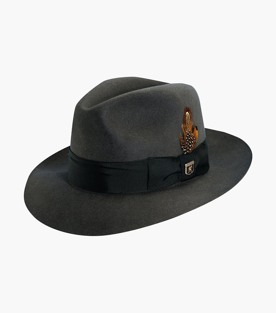 AUGUST FEDORA Wool Felt Pinch Front Hat