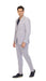 Men's Slim Fit Two Button Blue Seersucker Suit