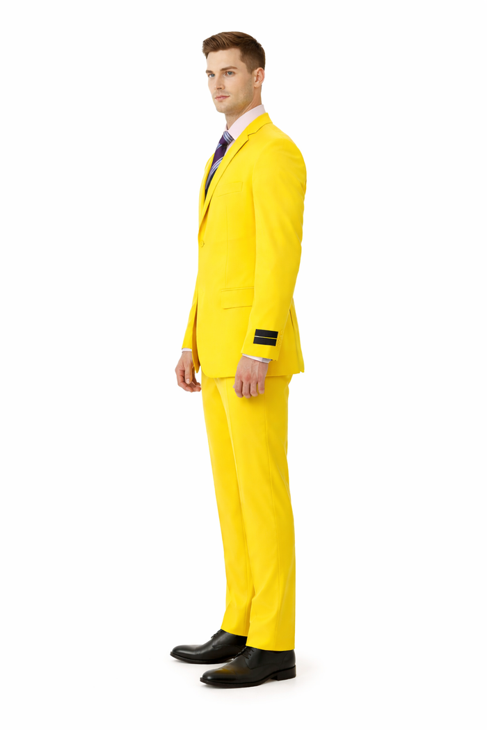 SKU#WGS7 Mens Solid Yellow Blazer $585