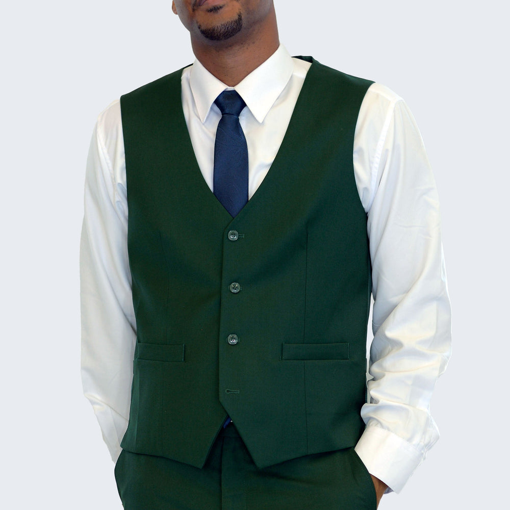 Men's Green Suit Three Piece Set by Stacy Adams - Wedding - Prom