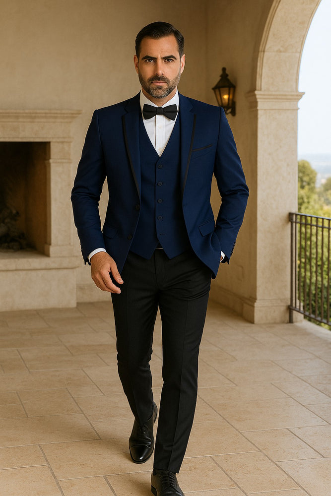 sapphire-blue-shawl-lapel-mens-tuxedo-with-black-pants