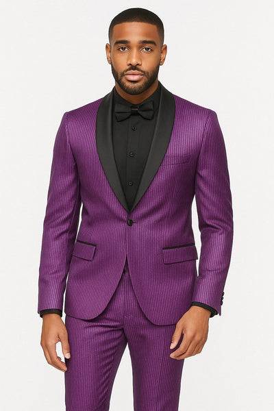 White and Purple Suit