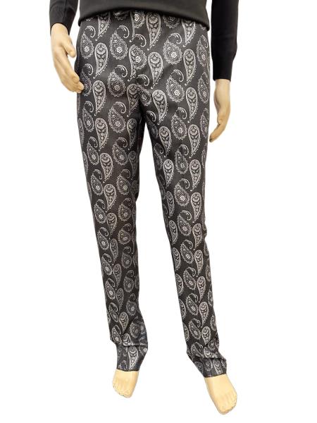 Paisley Suit - Gray - Silver - Charcoal Prom 2026 Suit - Slim Fit Stage Suit