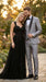  Silver Shiny Tuxedo 3 Piece Suit with Black Shawl Lapel