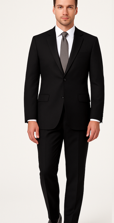 Single-Breasted-Solid-Black-Suit