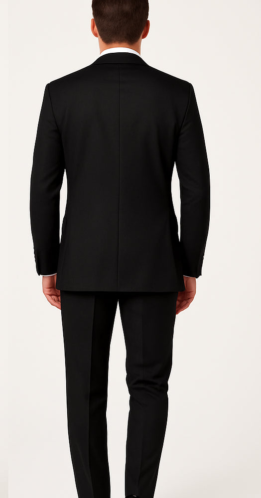 Single-Breasted-Solid-Black-Suit