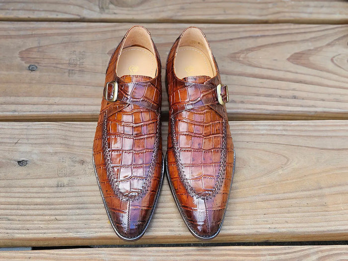 Carrucci Single Monk Buckle Split Toe Loafer