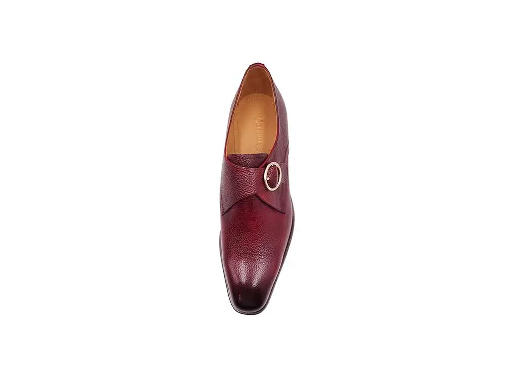 Carrucci Single Monk Strap Plain Toe Shoes