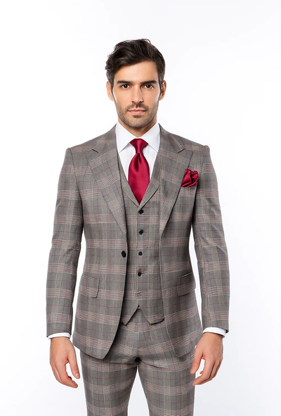 Classic Fit Single Breast Lapel Vest by Rossiman