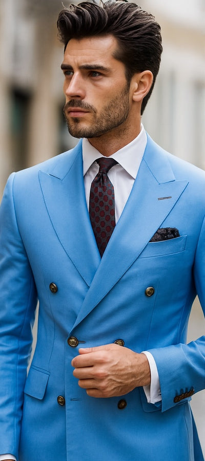 Double Breasted Slim Fit Suits