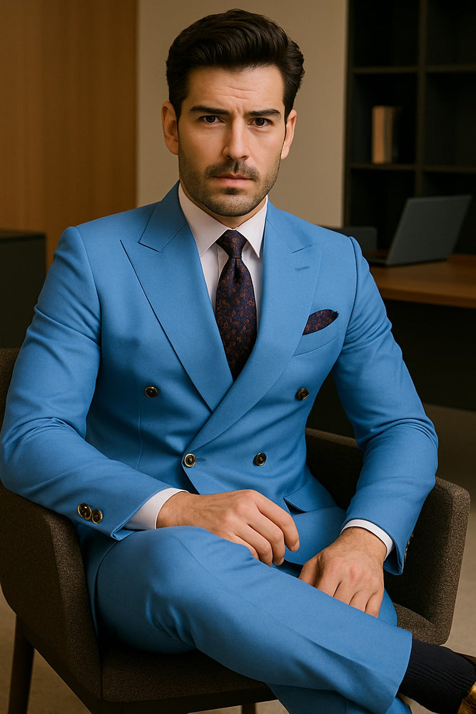men-peak-lapel-blue-dress-suit