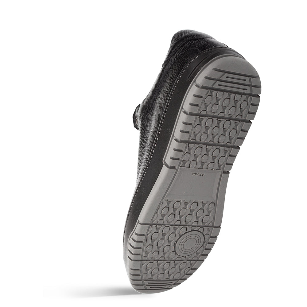 Grazia Deerskin Street Sneakers  Black By Mezlan Made In Spain Brand