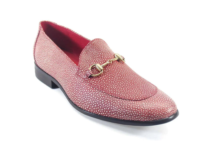 Carrucci Stingray Embossed Horsebit Loafer