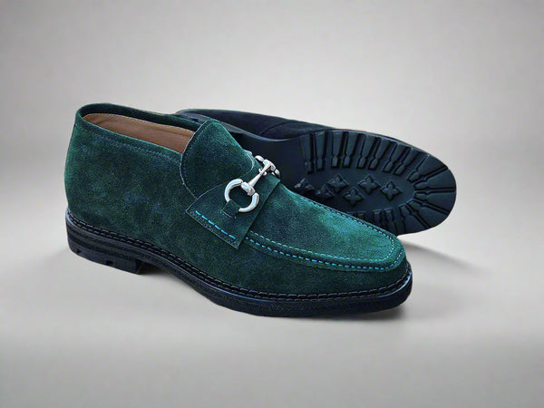 Carrucci Suede Ankle Boot with Horsebit