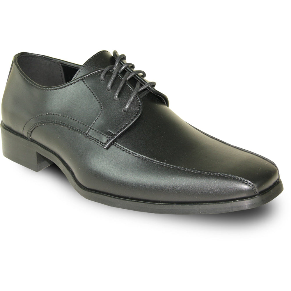 Bravo Mens Classic Square Pointy Toe Dress Shoe in Black