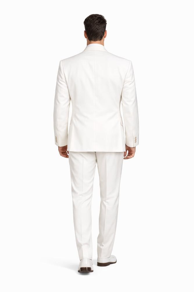 Rossi Man ELI RM202 Winter White 3-Piece Suit – Tailored Men’s Formalwear Set